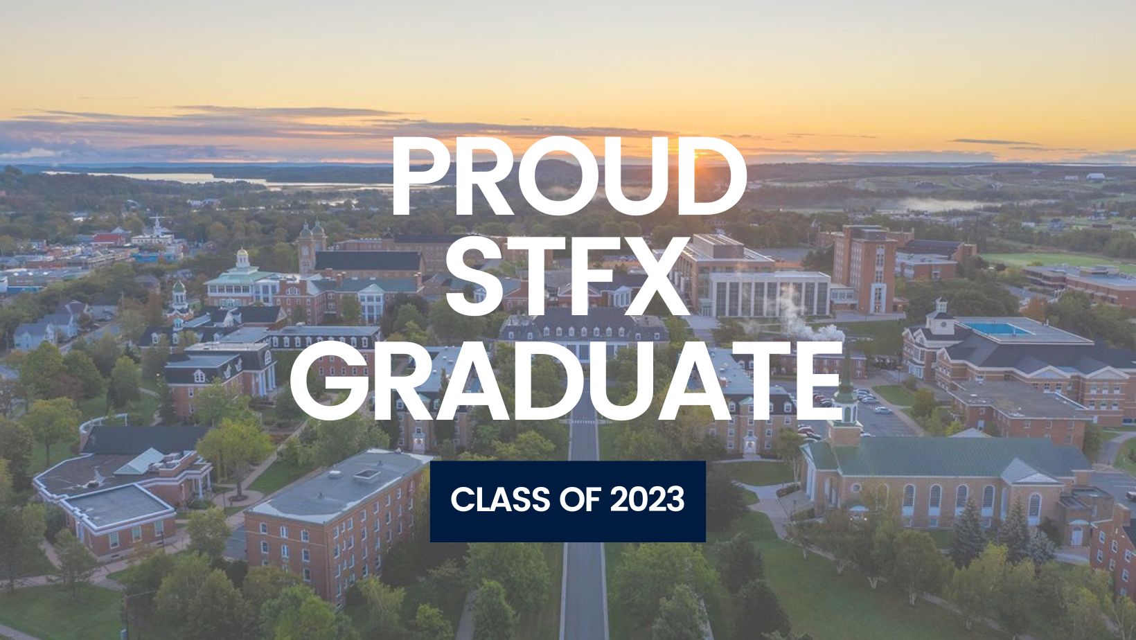 Facebook cover "PROUD STFX GRADUATE CLASS OF 2023"