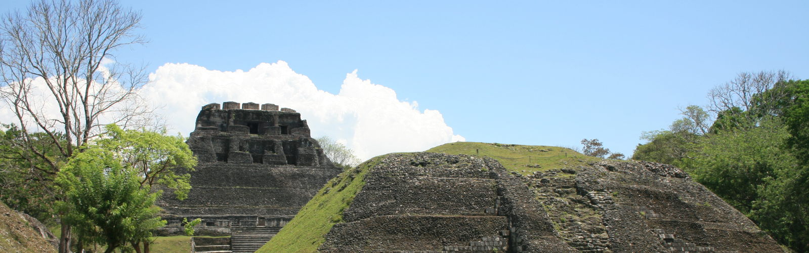 Aerial view of the Mayan Ruins