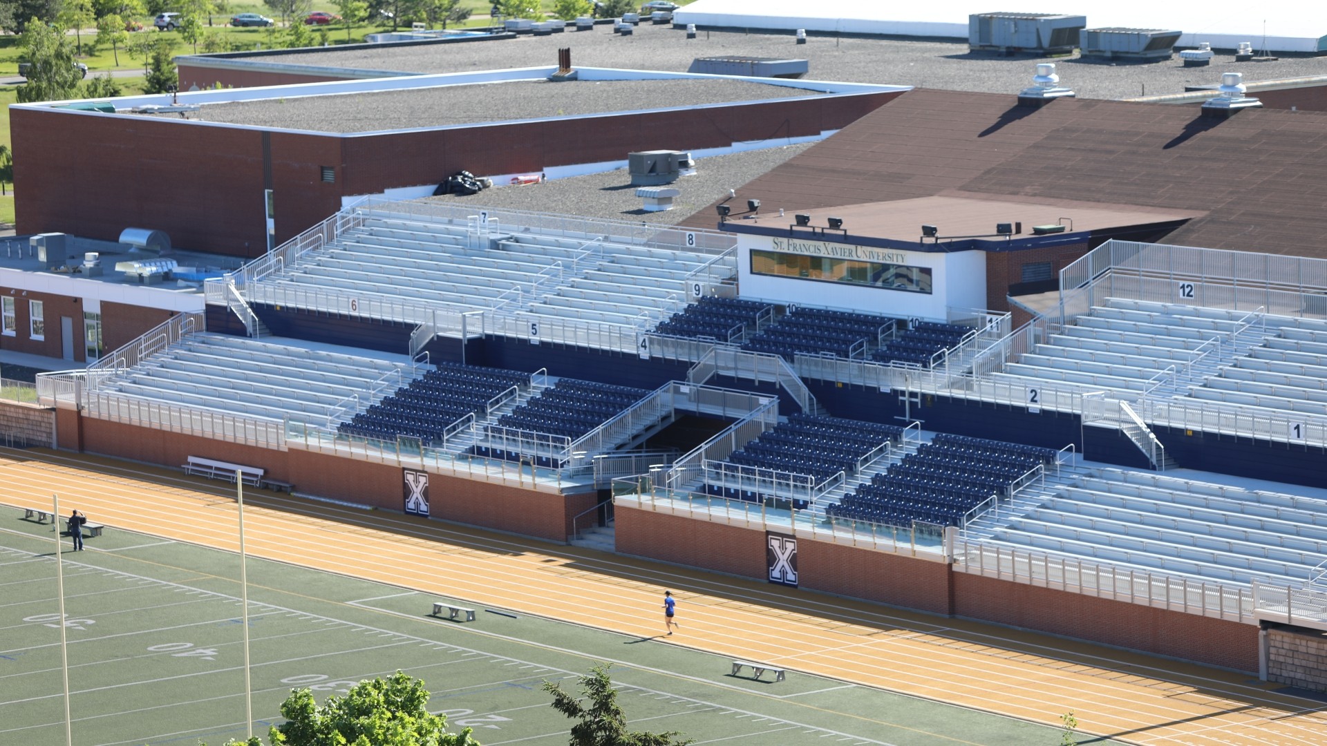 StFX bleachers 