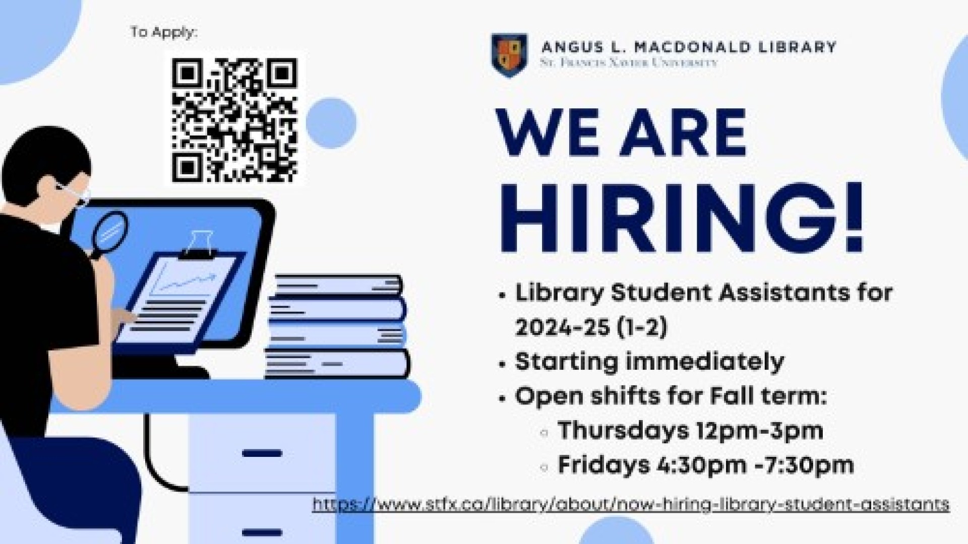 We are hiring poster