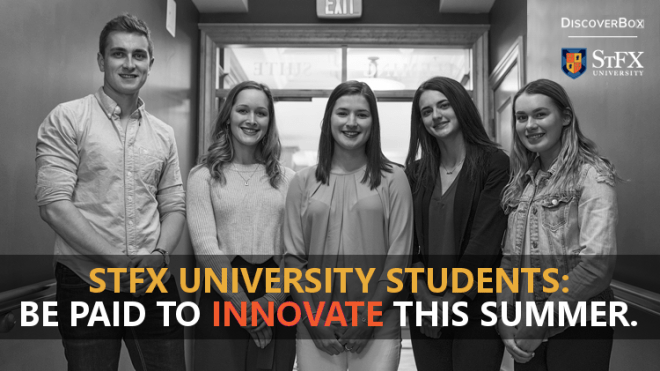 A group of five young interns