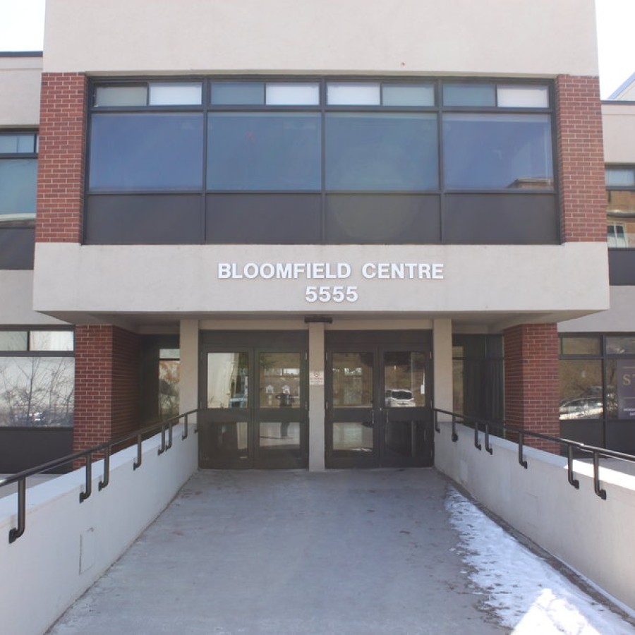 Entrance to a campus building