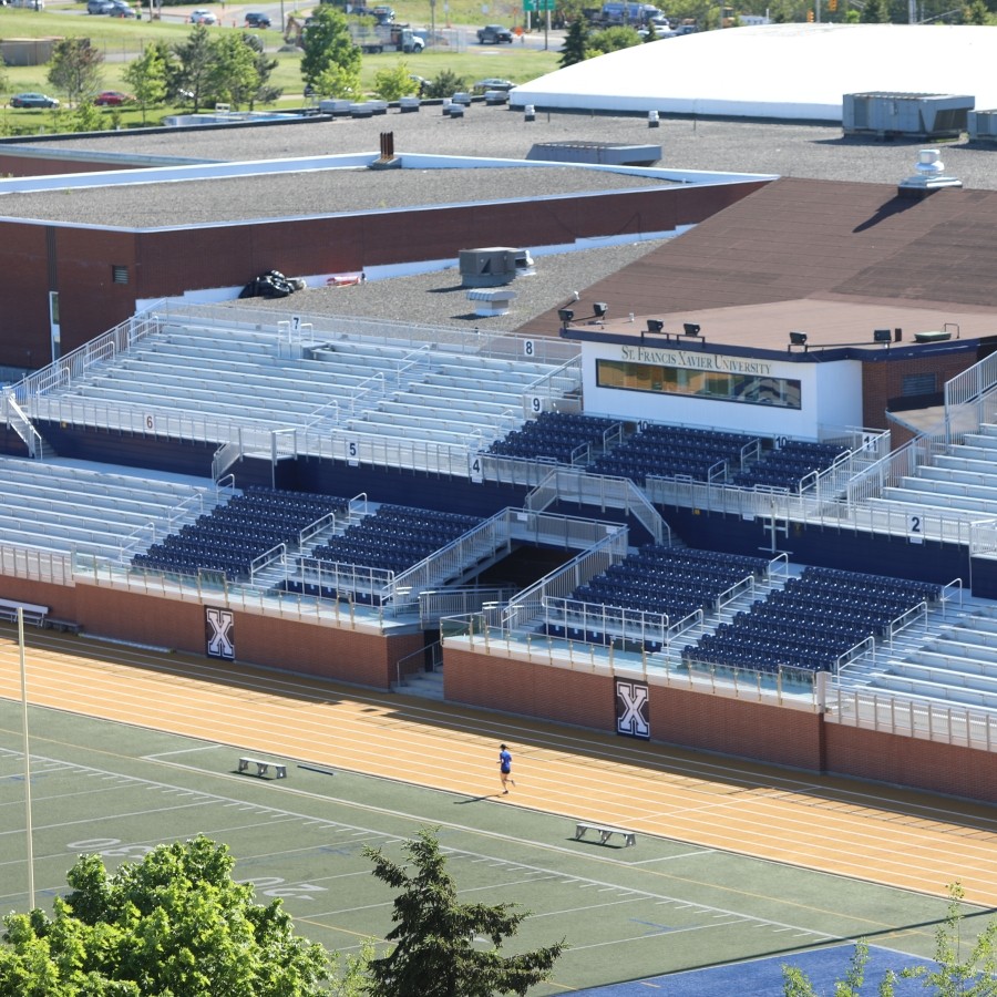 StFX bleachers 