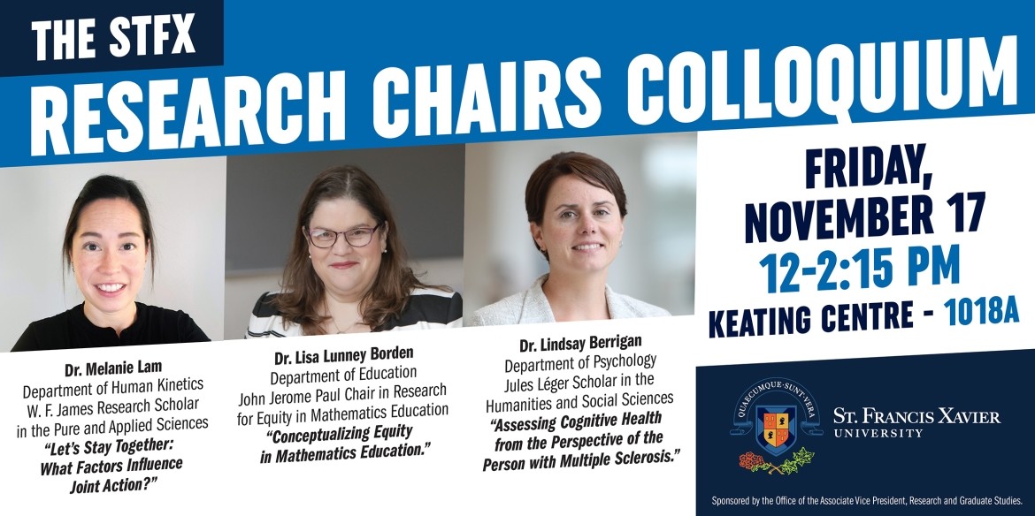 StFX Research Chairs Colloquium