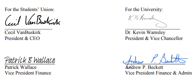 Consultation agreement signatures