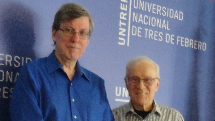 Dr. Will Sweet and Argentinian philosopher Cesar Lorenzano