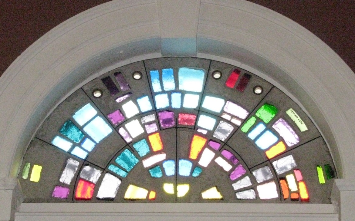 Stained Glass Window Artwork in the Chapel