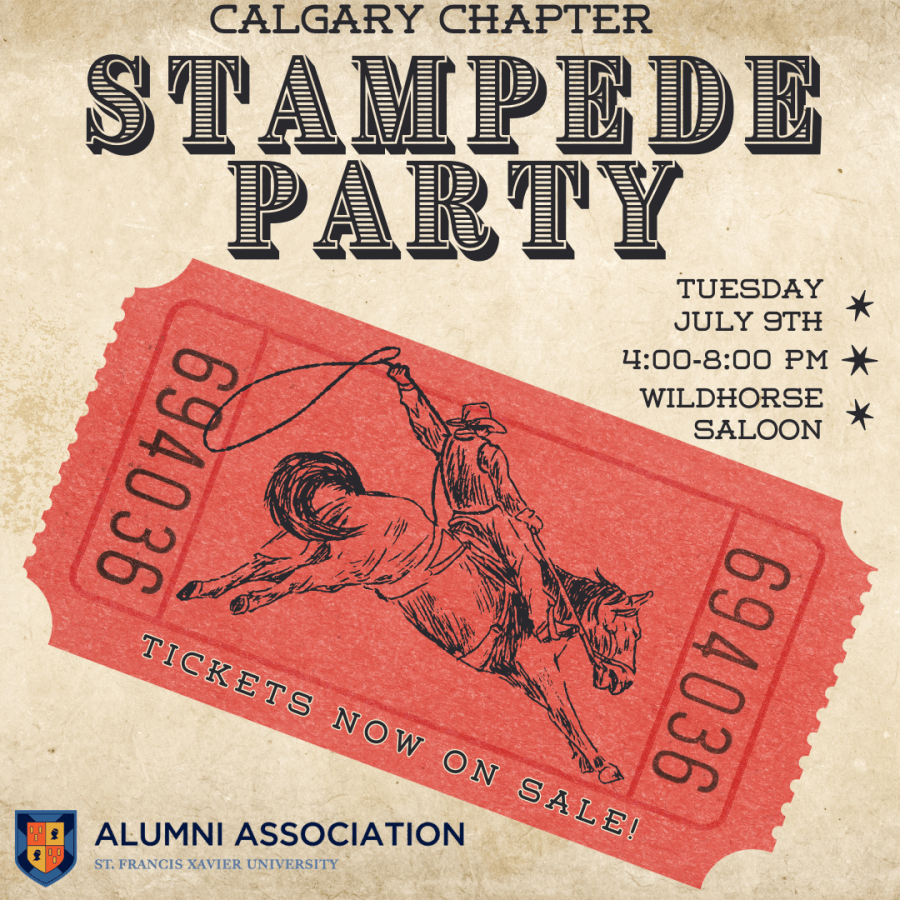 Promotional graphic for Calgary Stampede Party
