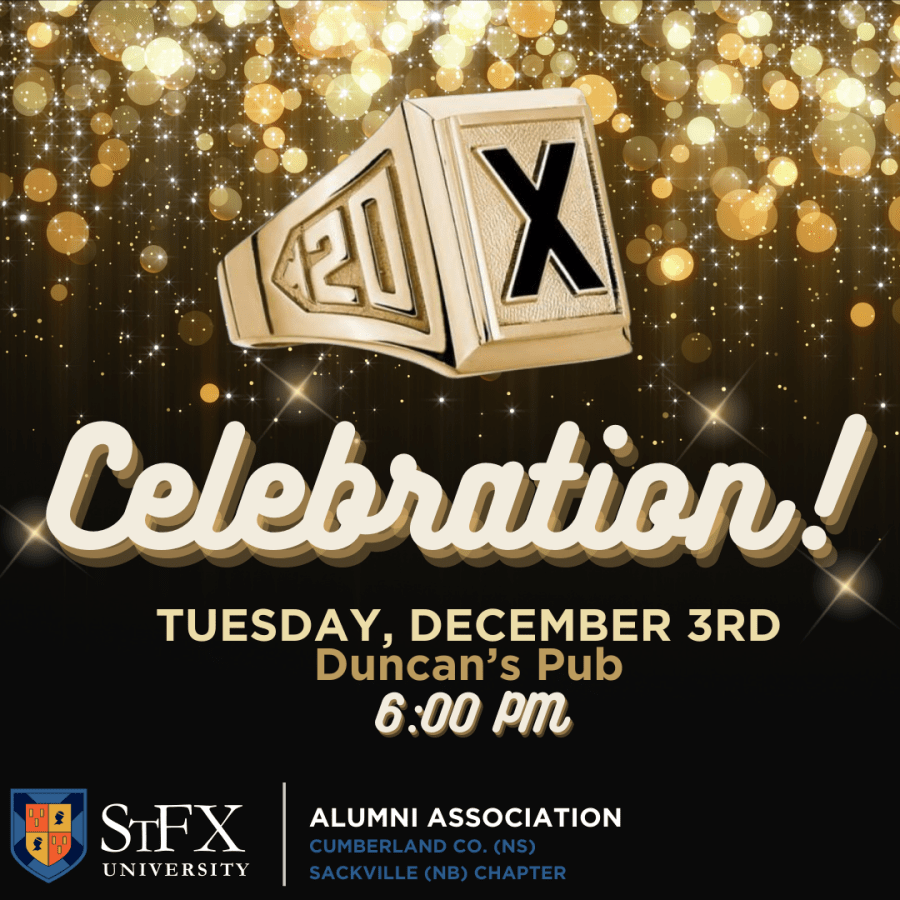 Promotional graphic for Amherst StFX Day Celebration