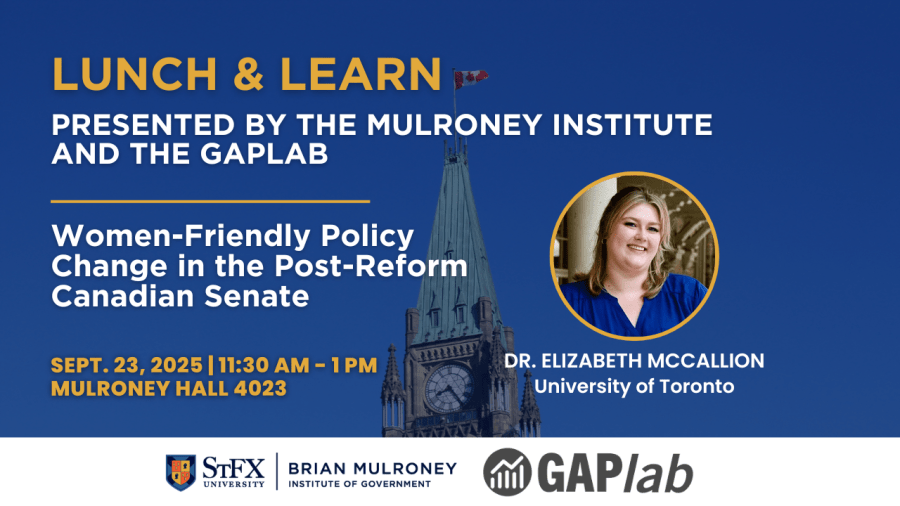 Tower with green copper roof, Canadian flag at the top. Blue sky in background.