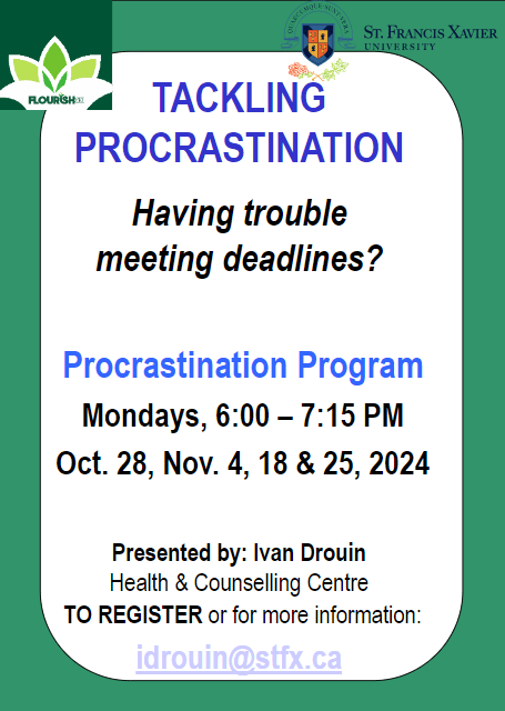 Tackling Procrastination Workshop Poster