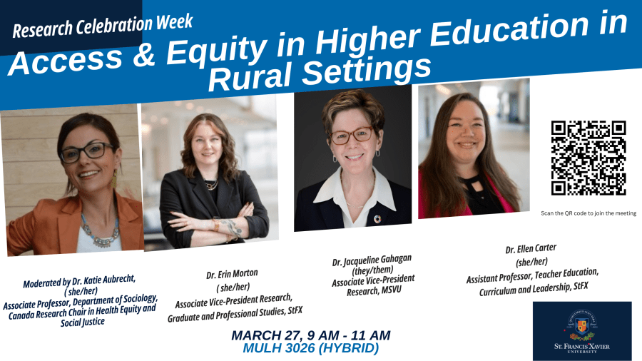 Higher Education Panel StFX poster