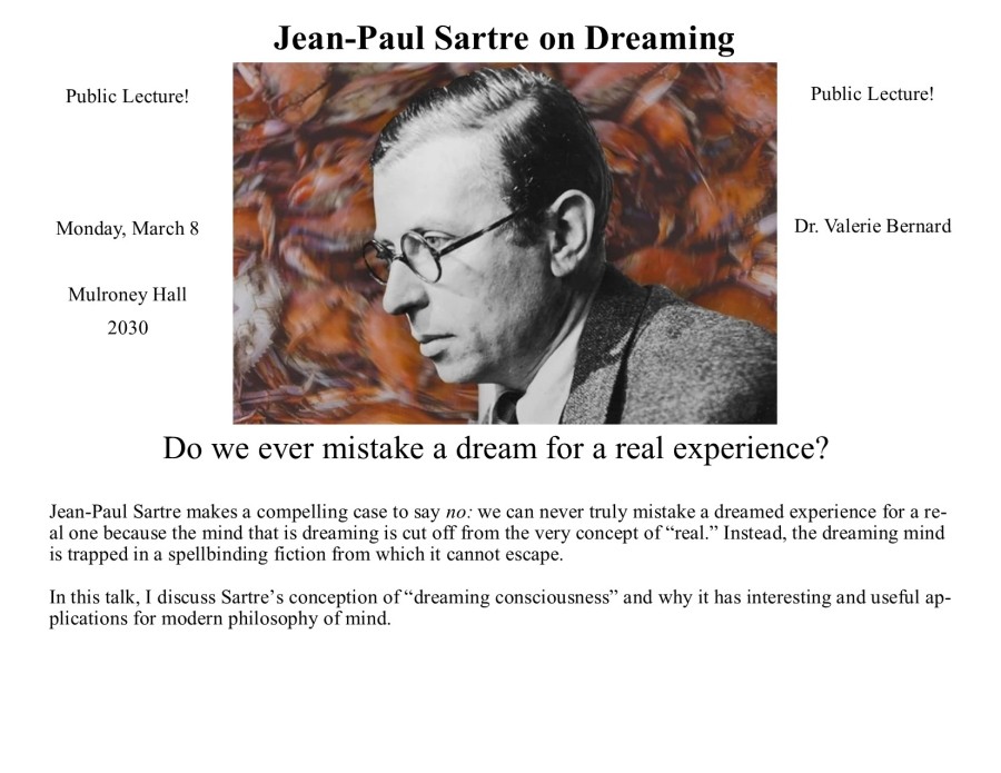 A public lecture on the nature of dreaming.