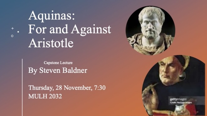 Capstone Lecture on Aquinas