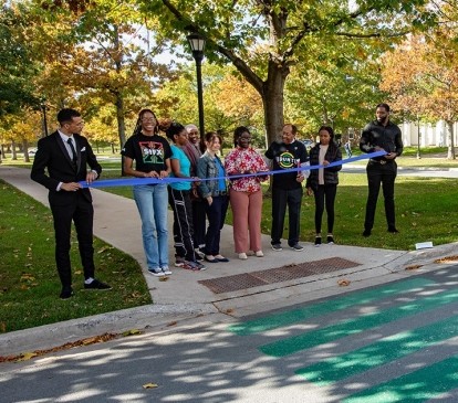 Black Lives Matter ribbon cutting