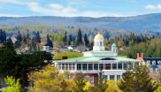 Aerial view of the StFX campus. 